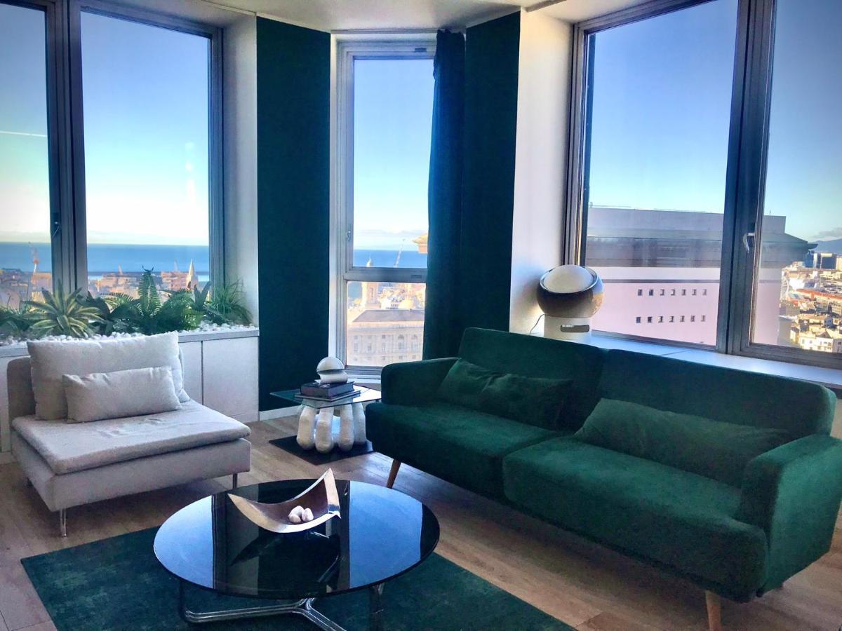 Central Penthouse With Spectacular Sea And City Views Genova Esterno foto